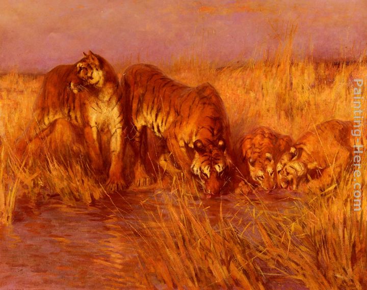Arthur Wardle The Tiger Pool painting anysize 50 off The Tiger Pool